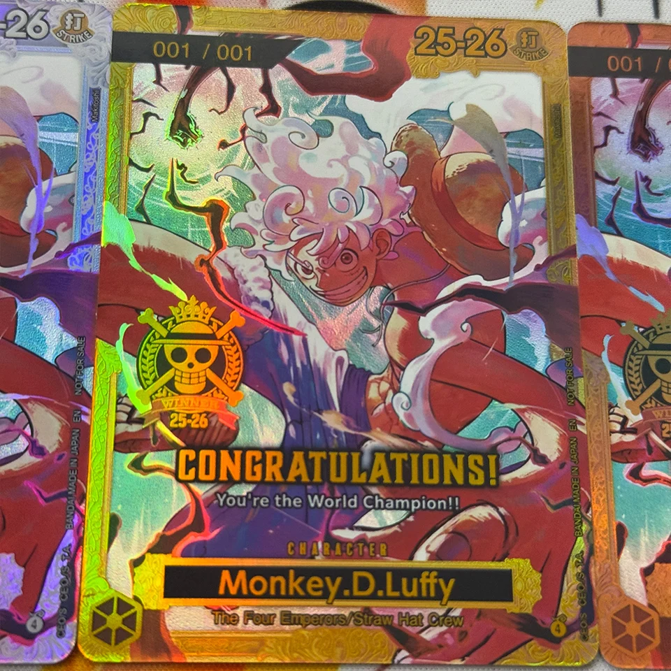 One Piece Card Game Trophy Luffy Collectible OPCG