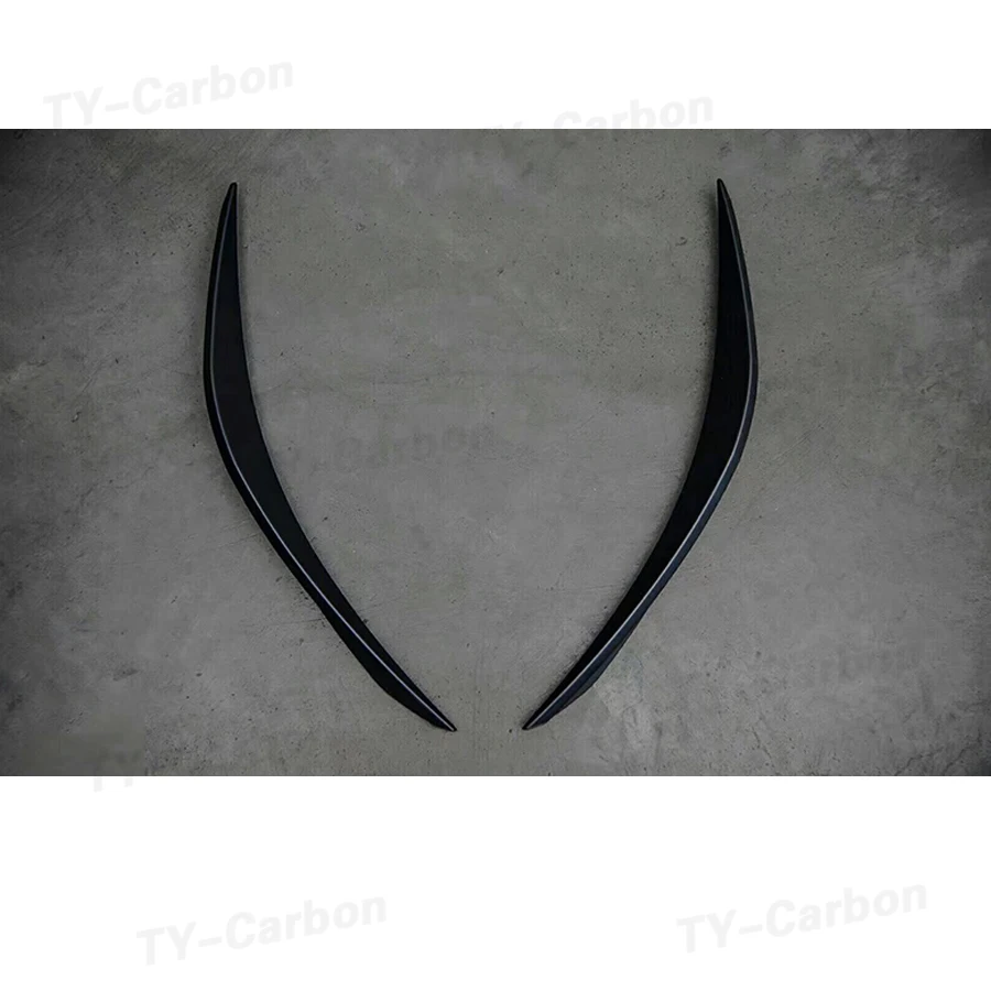 ABS المصد الأمامي الأسود الخائن زعانف القرش الجانبية Canards الزخارف لفورد موستانج GT V8 V6 MP نمط 2015 - 2017 ديكور السيارة