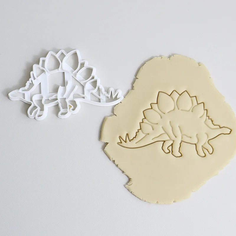 3D Dinosaur Cookie Cutters Mold Dinosaur Biscuit Embossing Mould Sugarcraft Dessert Baking Mold Fondant Cake Decoration Tool