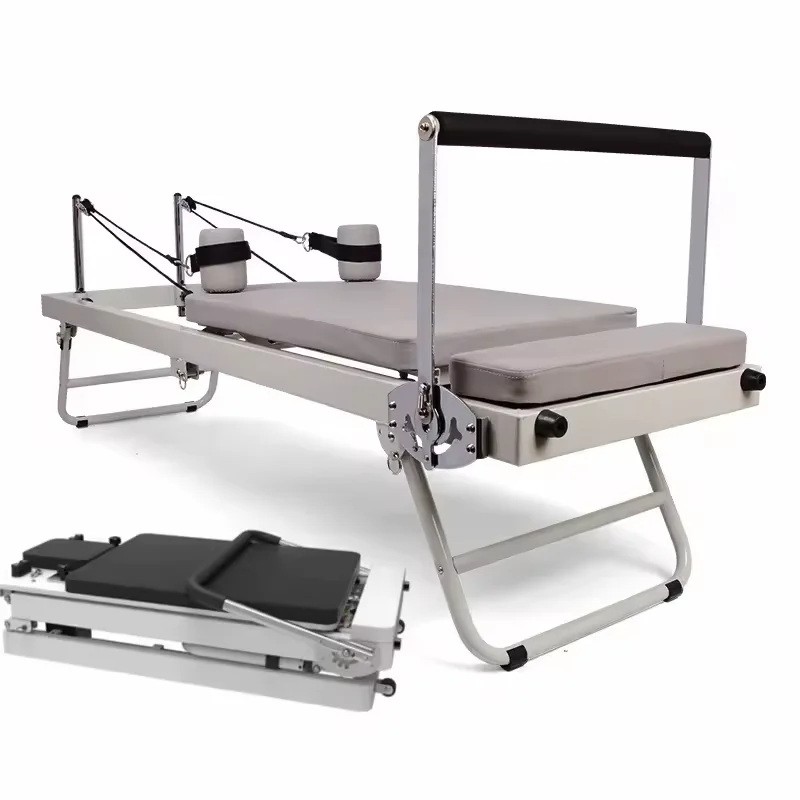 

Wholesale Yoga Equipment Steel Spring Board Instruments Reformer Pilates High Quality Foldable Pilates Reformer For Home Use