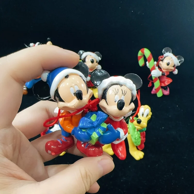 Disney Mickey Mouse Action Figures Kids Cartoon Classic Toy Model Doll Home Decor Christmas Tree Pendant Accessories Gift view 5