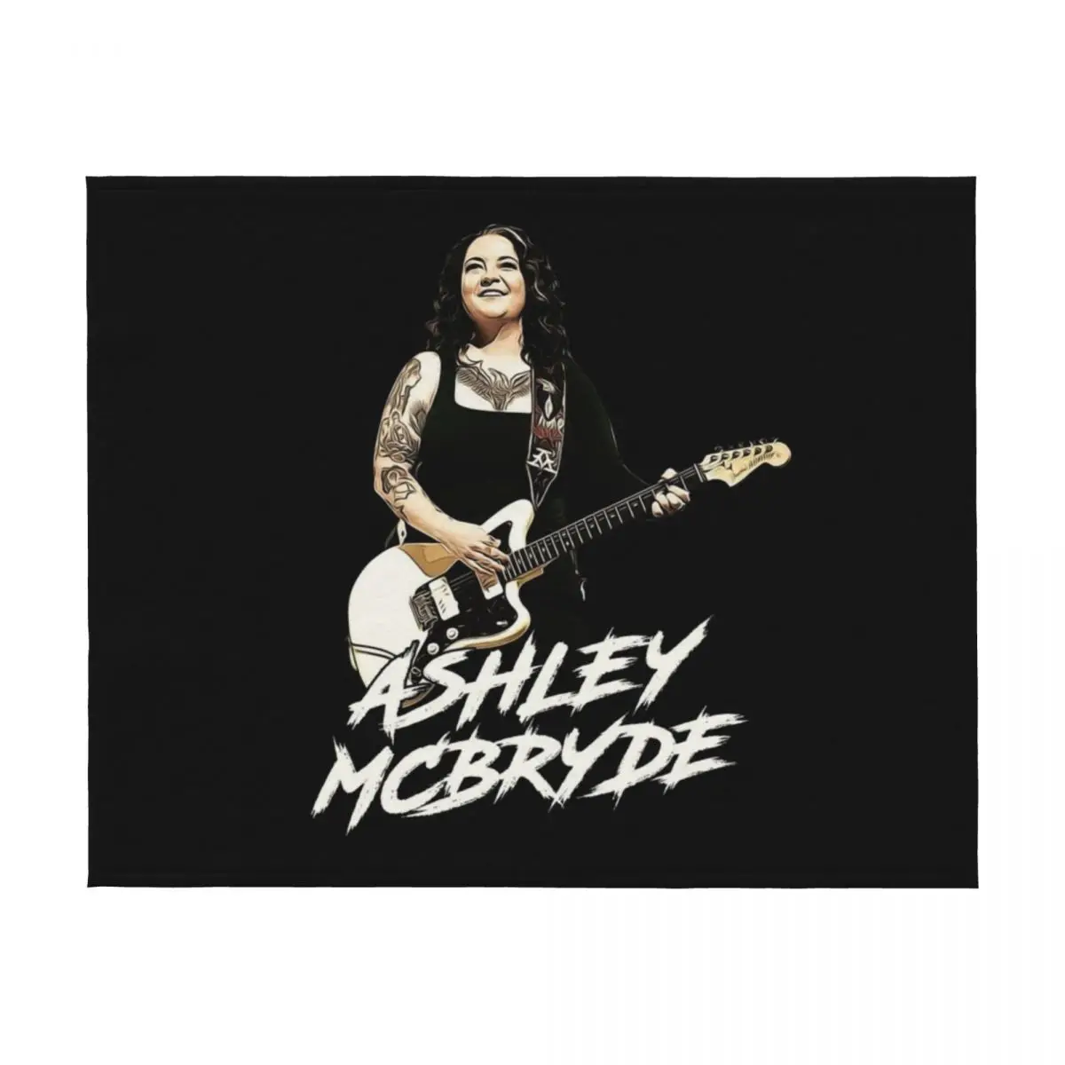 بطانية Ashley Mcbryde الفنية، بطانيات رمي كبيرة جدًا لأغطية سرير السرير، بطانيات ناعمة #2