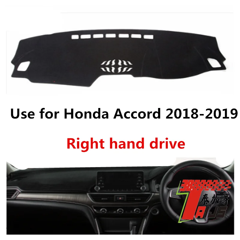 TAIJS factory high quality anti-dirty Flannel dashboard  cover for Honda Accord 2018-2019 Right-hand drive