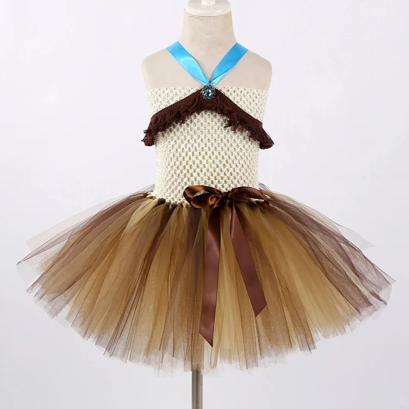 AD1 زي الأميرة الهندية للفتيات شرابات توتو فستان الأطفال أزياء الهالوين للأطفال فتاة فساتين حفلات أعياد الميلاد C5 @ rD ~