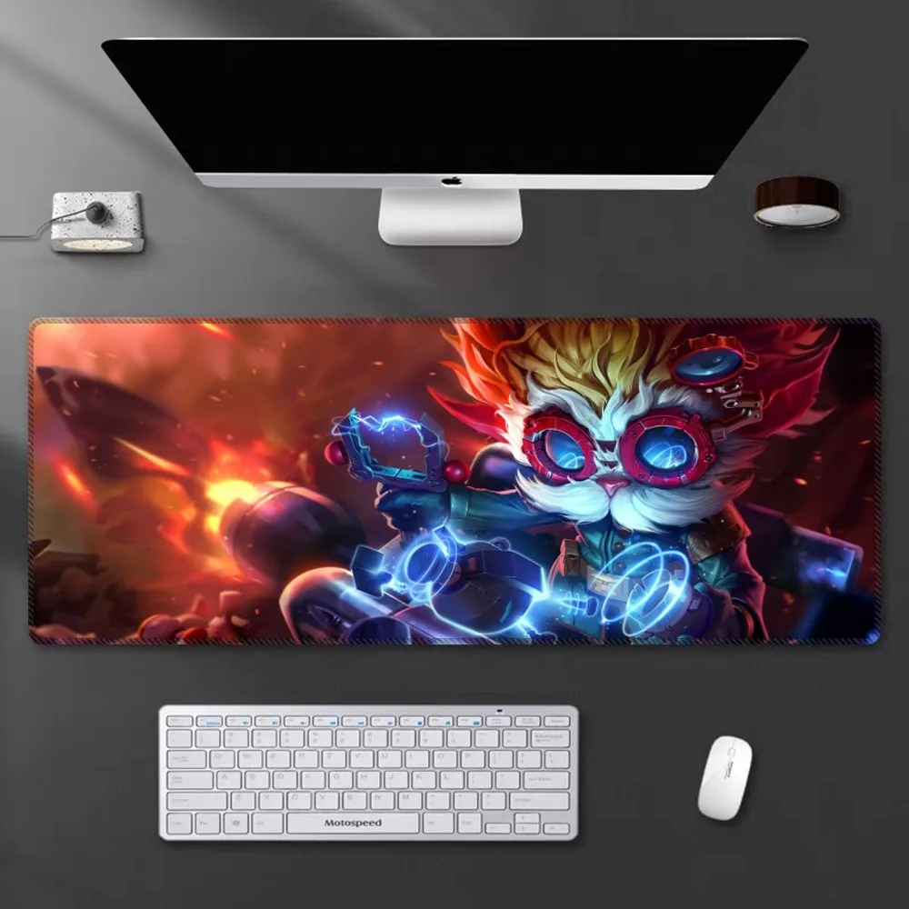 Heimerdinger Hwei Illaoi Mouse Pad Cartoon Lockedge Large Gaming Mouse Pad Computer Gamer Keyboard Mat Desk Mousepad