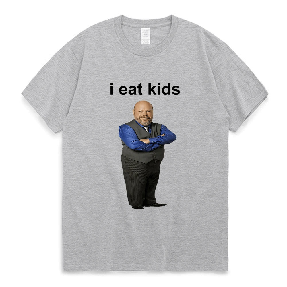 Funny Bertram Eats Kids T-shirt I Eat Kids Pure Cotton Short Sleeve T-shirts Boys Girls Casual Loose Harajuku Streetwear T Shirt