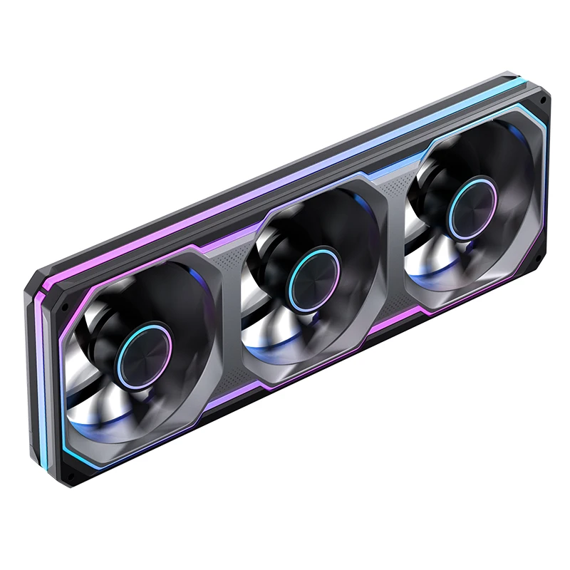 Jonsbo XA-120 XA-360BR PC-chassisventilator Driezijdige spiegel ARGB Sync CPU-koelventilator 120 mm PWM AIO Stille behuizingsventilator PC Gaming Fans