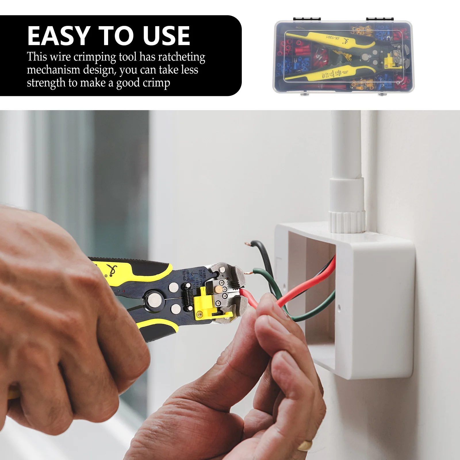 1 مجموعة محطات الأسلاك معزولة قوية العقص ذو طيات آلية تصعيد لبناء كهربائيين الاستخدام المنزلي #6