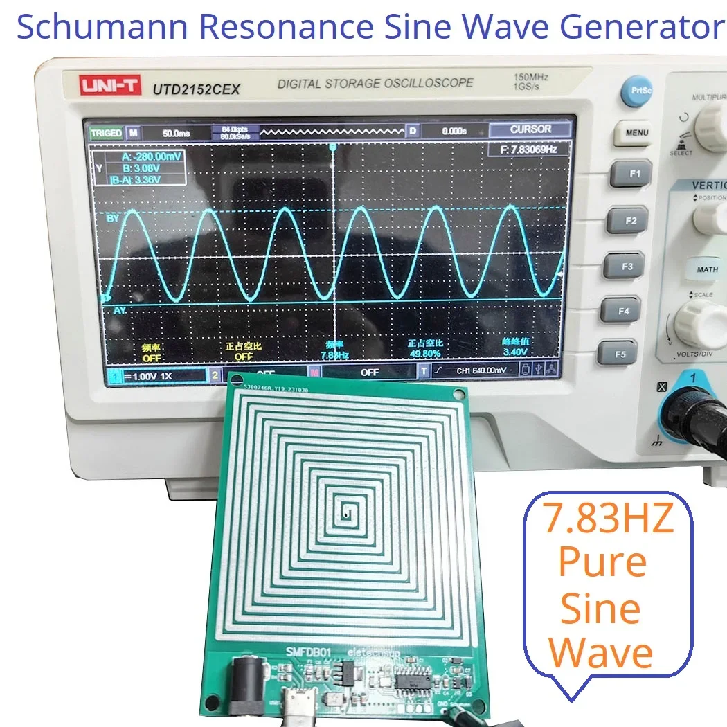 

Schumann resonances 7.83Hz Pure Sine Wave Ultra Low Frequency SR Signal Generator Audio Resonator for HIFI Sleep Creation