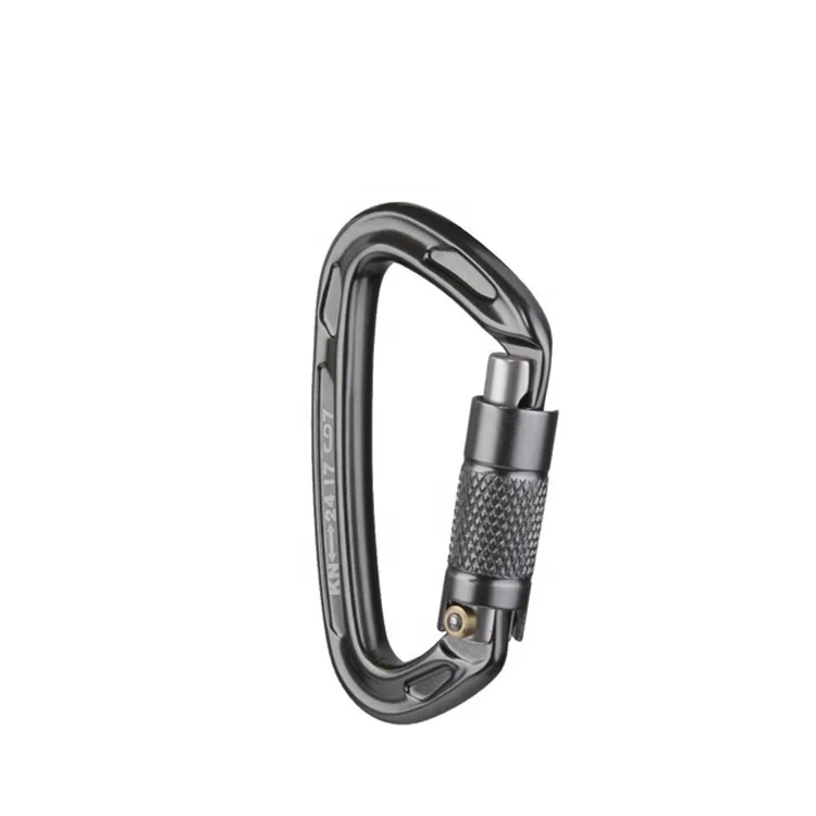 metal aviation aluminum climbing carabiner hook clip light weight auto locking triact carabiner