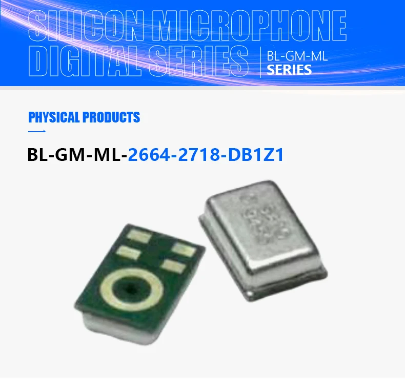 50 pièces omnidirectionnel Mems élément de Microphone numérique Microphone en silicone Microphone 2.75*1.85*0.95mm élément Port inférieur
