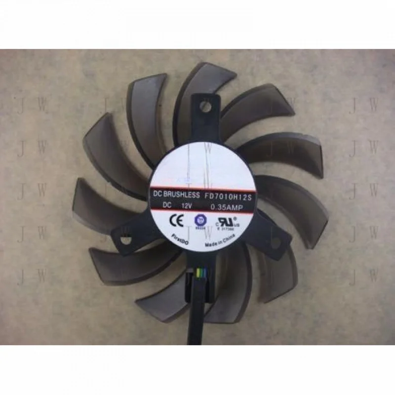 DDZ ДЛЯ DC12V 0,35A Firstd FD7010H12S Безрамный охлаждающий вентилятор 70x70x10 мм 4-проводной # Ф8