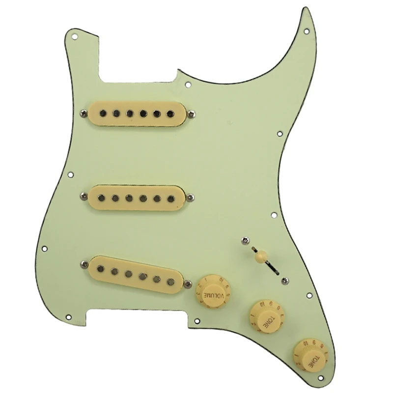 A57T مجموعة من 11 حفرة الغيتار Pickguard ST SSS اللوحة الخلفية مع المقابض نصائح 52/52/52 مللي متر لاقط يغطي ل Sq St الغيتار الملحقات