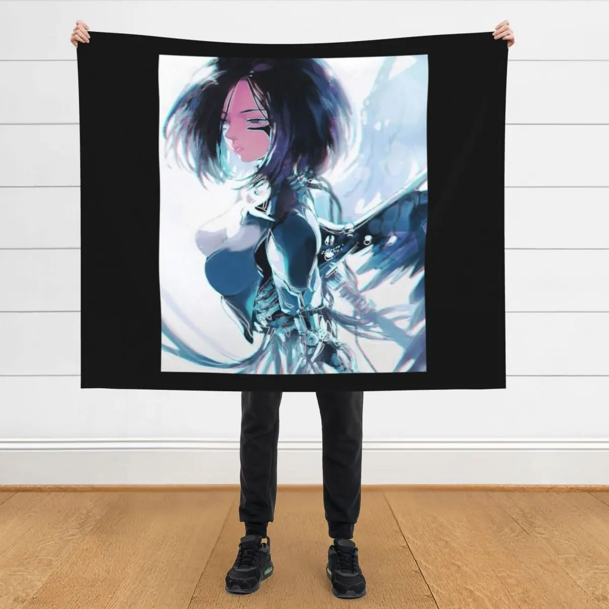 

Alita: Battle Angel Throw Blanket cosplay anime funny gift warm winter Blankets