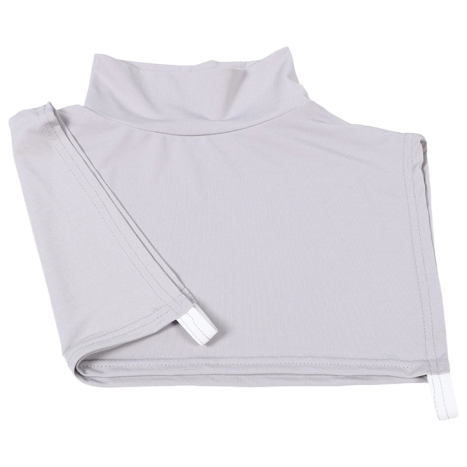 

Muslim Detachable Faux Long Neck Collar Women Lightweight Breathable Shirt Collar Removable for Sweaters Dresses Hijabs