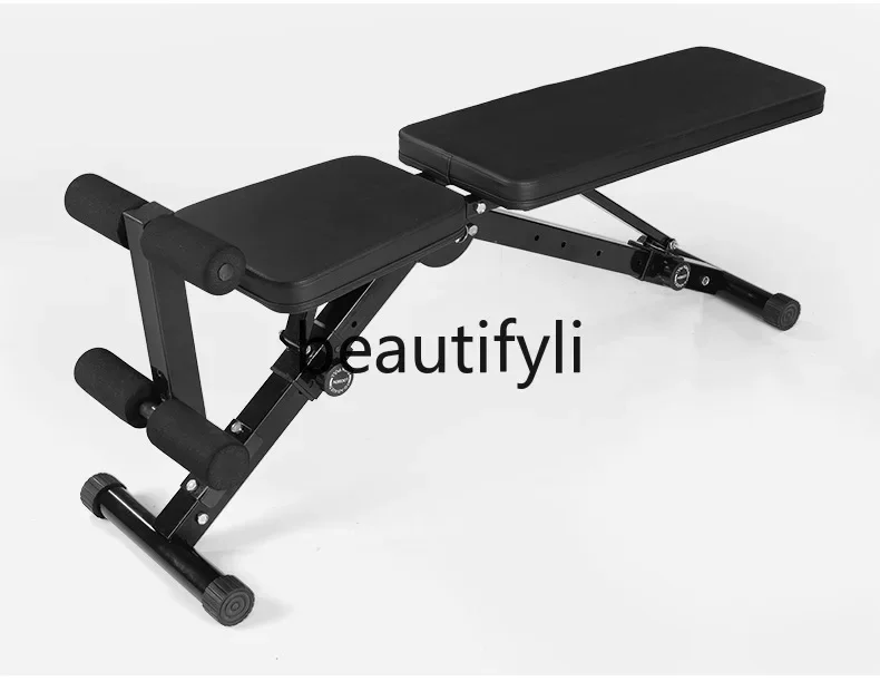 Banco plegable con mancuernas, estante para sentadillas, prensa de banco, conjunto multifuncional, equipo de entrenamiento físico, banco de levantamiento de pesas