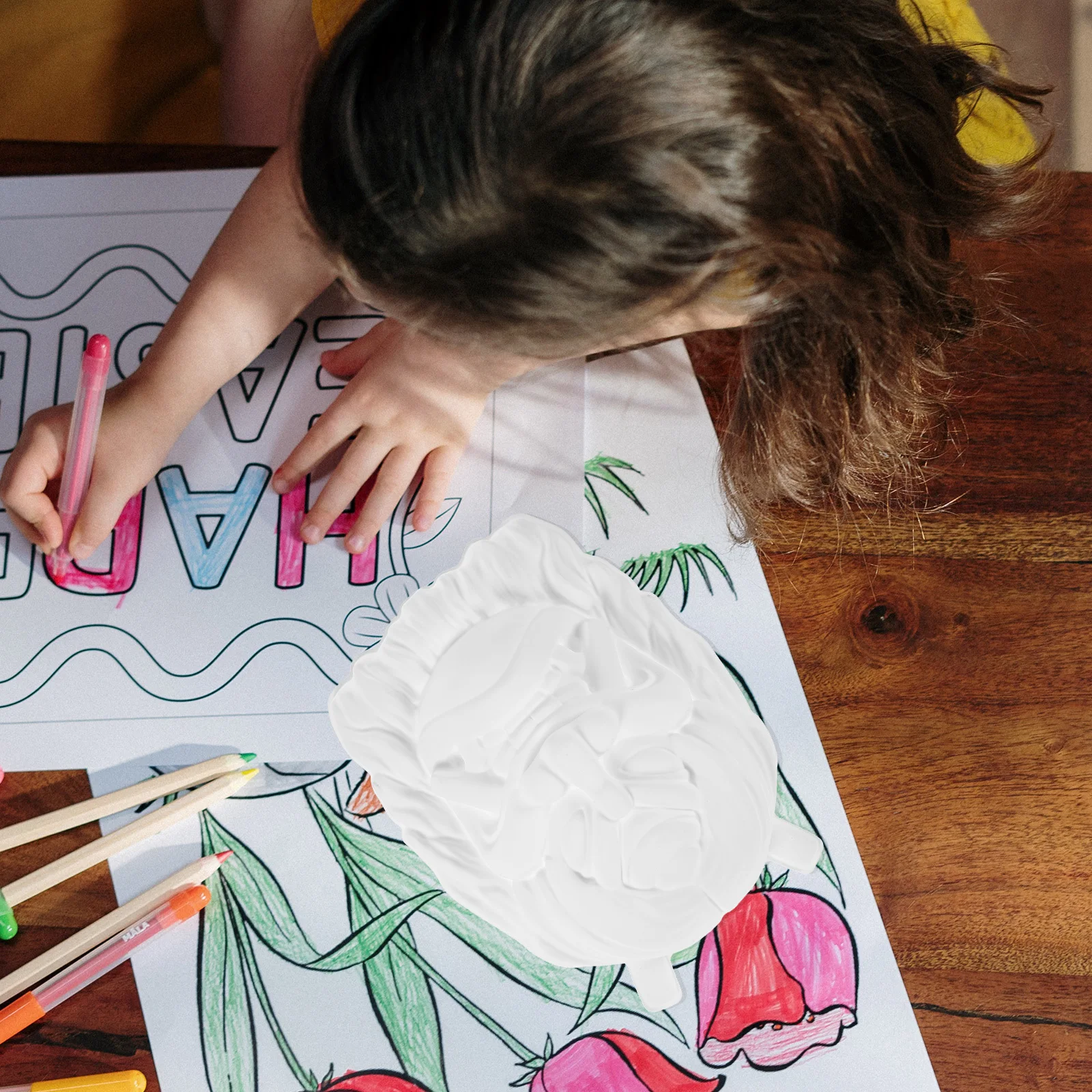 

2Pcs DIY Mask Paintable Blank Masks for Kids Adults Art Craft Projects Masquerade Halloween Party Favors Decor