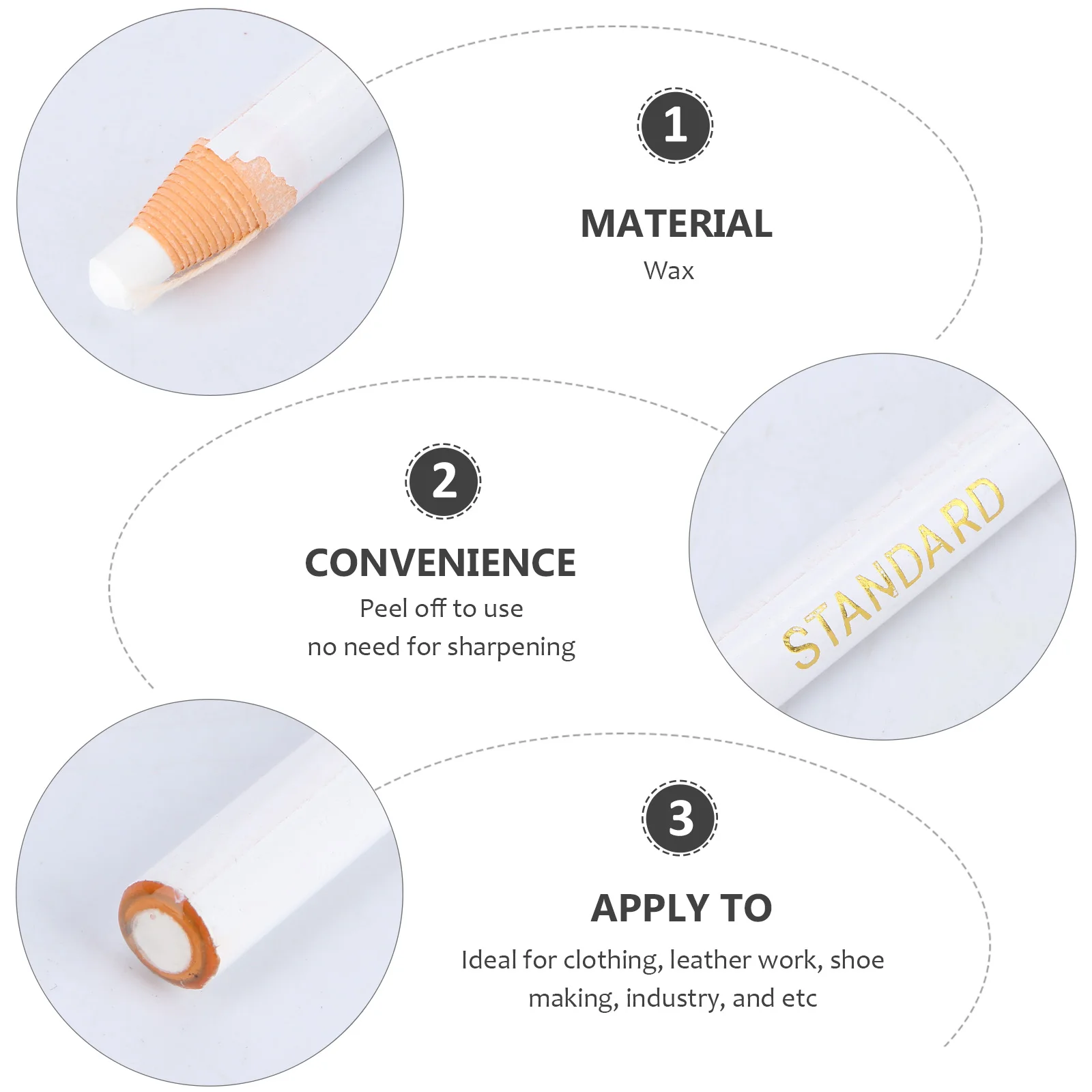 

1 Box Peel-Off White Roll Trimming Thread Machine Sewing Multi-Use Pen For Home Storepeel-Off Marker China