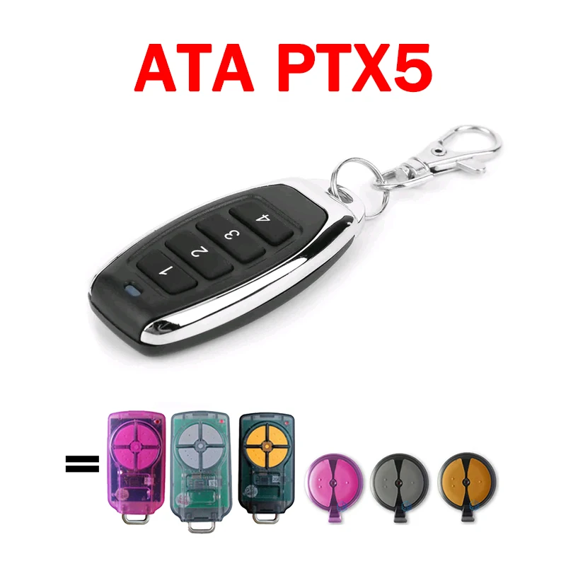 

ATA PTX5 PTX2 PTX-2V1 2V2 5V1 5V2 Gate Remote Control 433.92MHz Car Garage Door Controller GDO 7v2 7v3 9v2 9v3 10v1 11v1