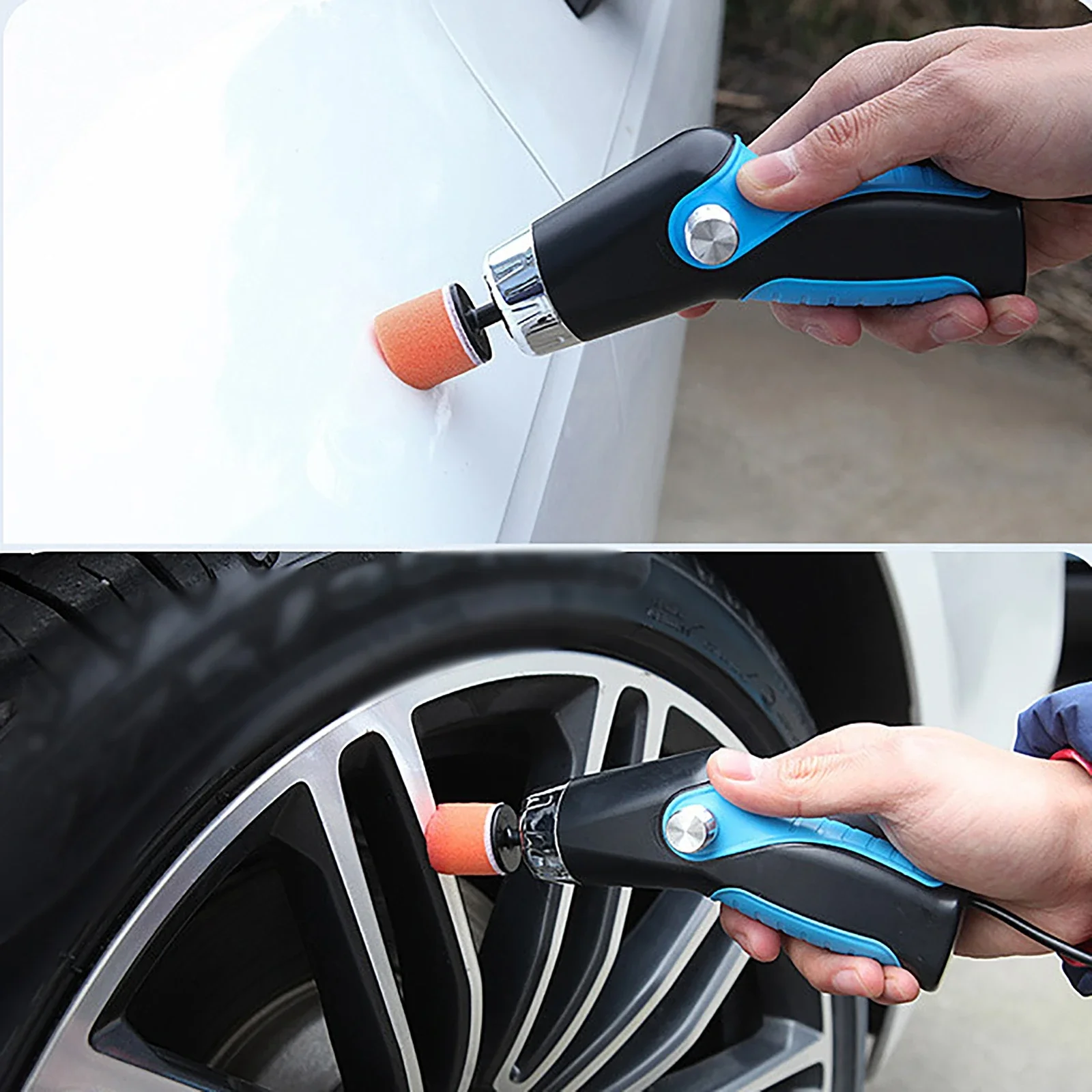 Imagem -05 - Mini Máquina de Polimento 8500rpm Velocidade Variável Polisher Carro Limpeza Polimento Depilação Ferramentas Reparo do Risco Carregamento Usb 60w