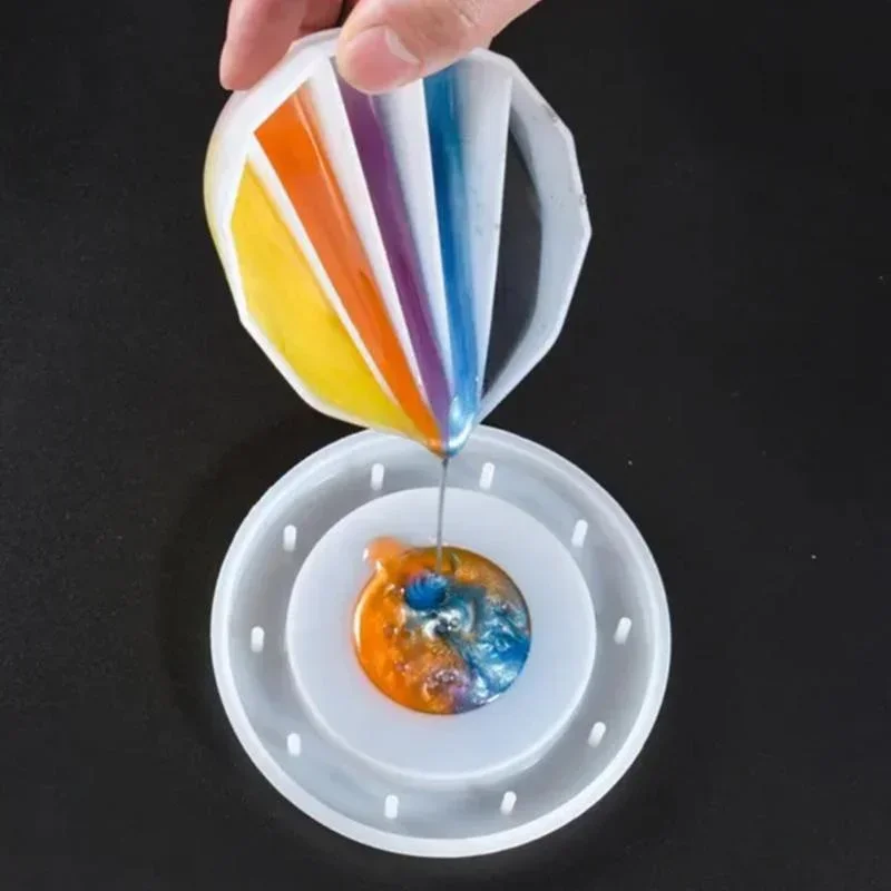 Epoxy Resin Silicone Distributing Cup Toning Cup Mixed Color Cup Pouring Divided Cup Fluid Art Acrylic Paint Resin Measuring