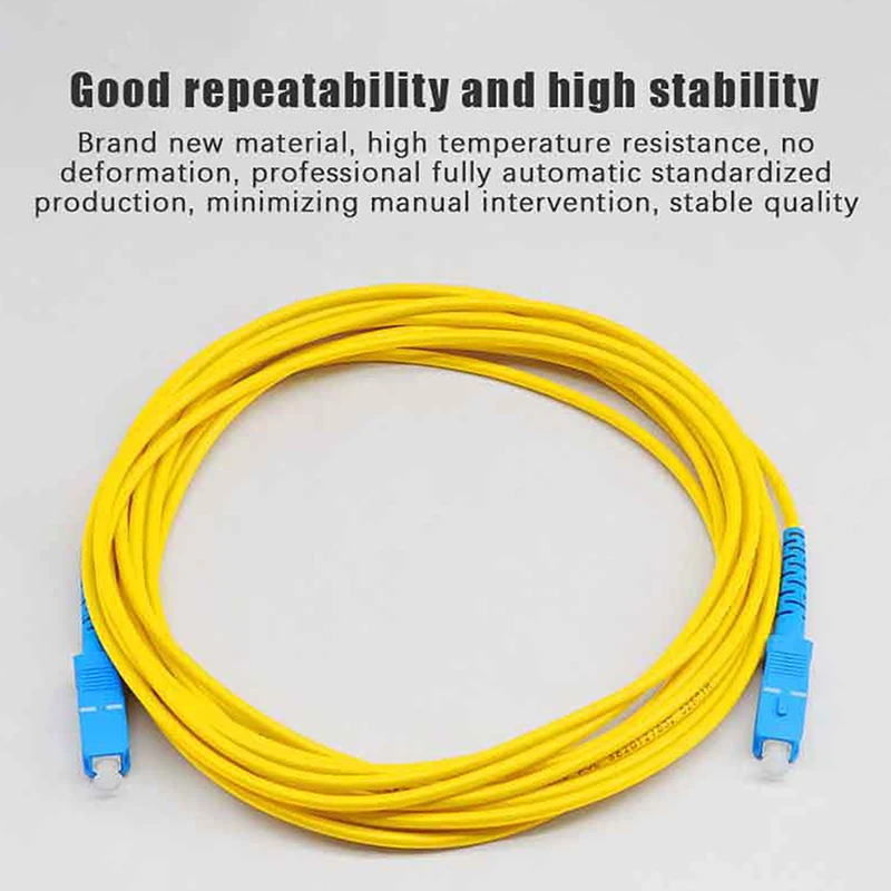 SC To SC UPC Fiber Optical Patch Cable Singlemode Simplex SMF 9/125μm Single Mode Bend Insensitive 2.0mm Fiber Optic Cord