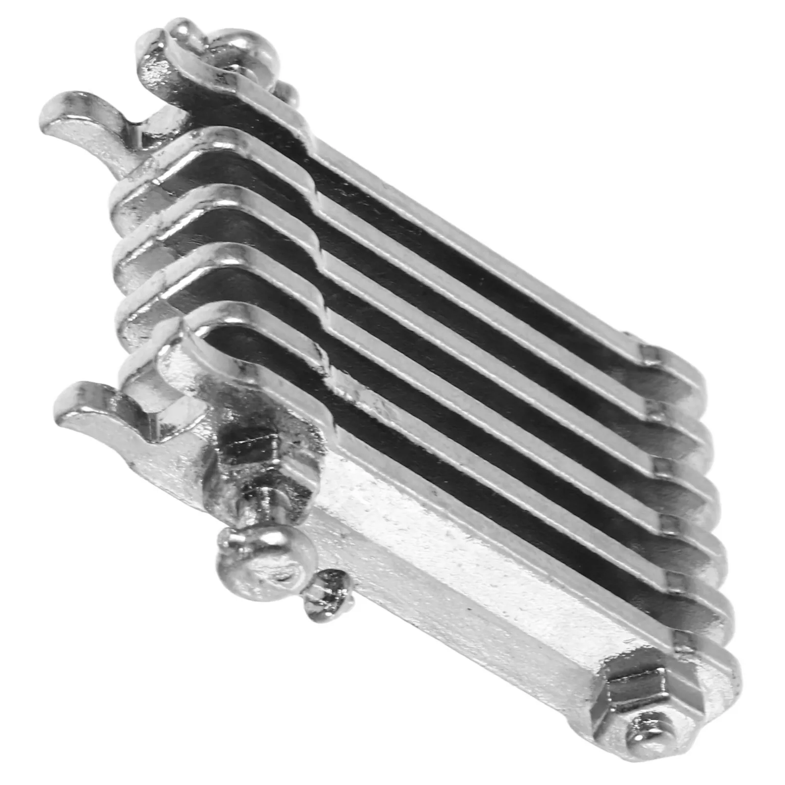 

Miniature Heating Plate for Mini House Dolly House Furniture Finned Radiator Decor Creative Lifelike Design Smooth Surface