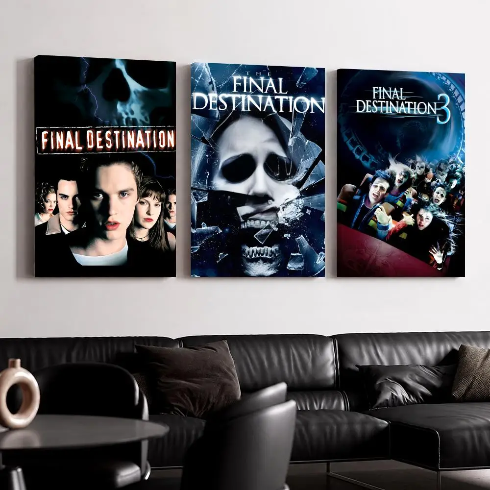 Horror Movies F-Final D-Destination Framed Wall Painting Ready to Hang Canvas Wall Art Poster for Bedroom Living Room Home Decor