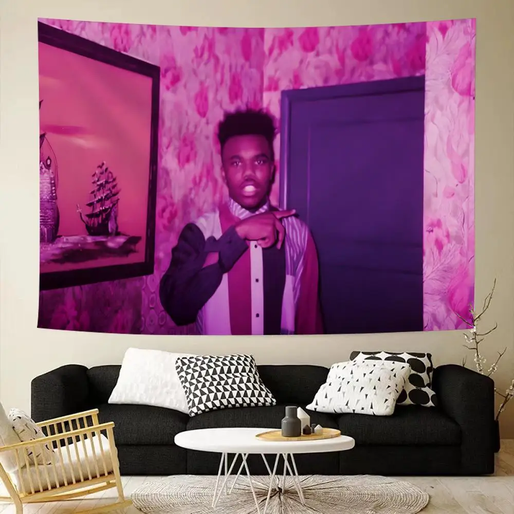 Hiphop rapper Baby K-Keem Tapestry House Bedroom Living Bar Garden Microfiber Decoration Background