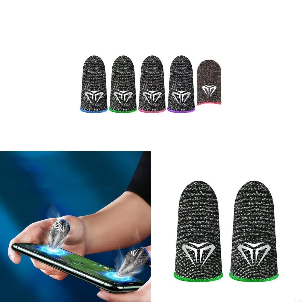 F42D Breathable Game Controller Finger Cover Gaming Finger Gloves Sleeve Sensitive