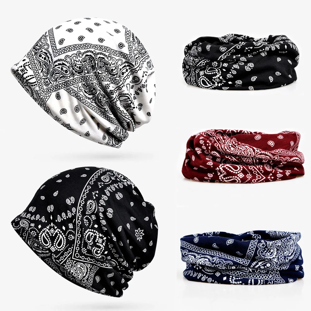 4pcs Breathable Chemo Caps Womens Man Baggy Slouchy Beanie H