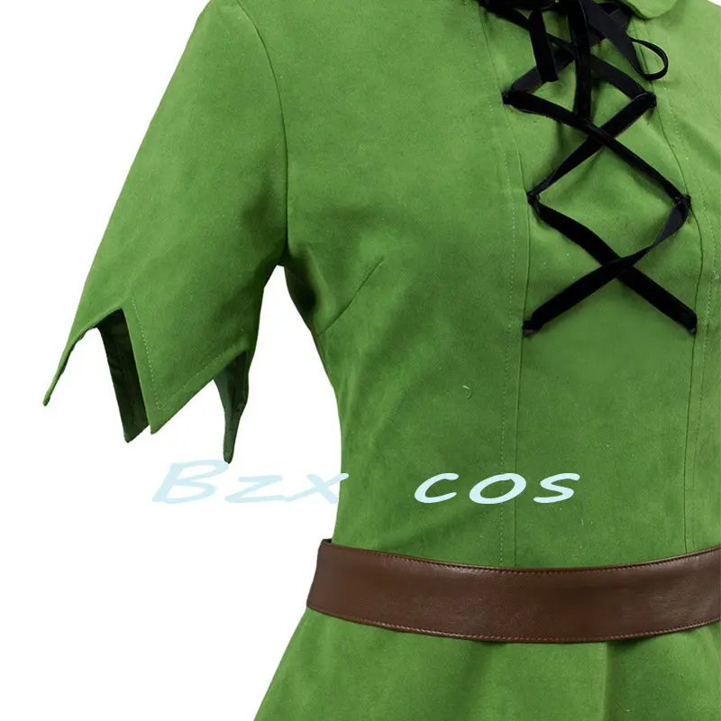 Disfraz de Peter Pan para niños y niñas, uniforme de elfo verde, disfraz de Halloween, Carnaval, traje de fantasía para hombres