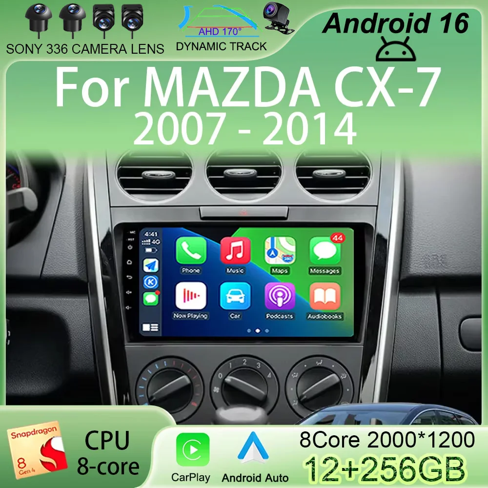 

Автомагнитола Android 16 для MAZDA CX-7 (2007-2014) с GPS-навигацией, мультимедиа, видеоплеером, DSP, 4G, без 2DIN