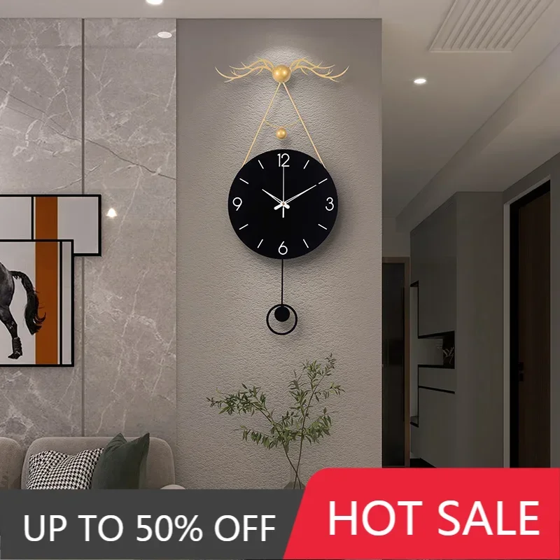 Silent Modern Wall Clock Non Ticking Quartz Battery Operated Large Black Minimalist Easy Read Living Room Bedroom Office Decor