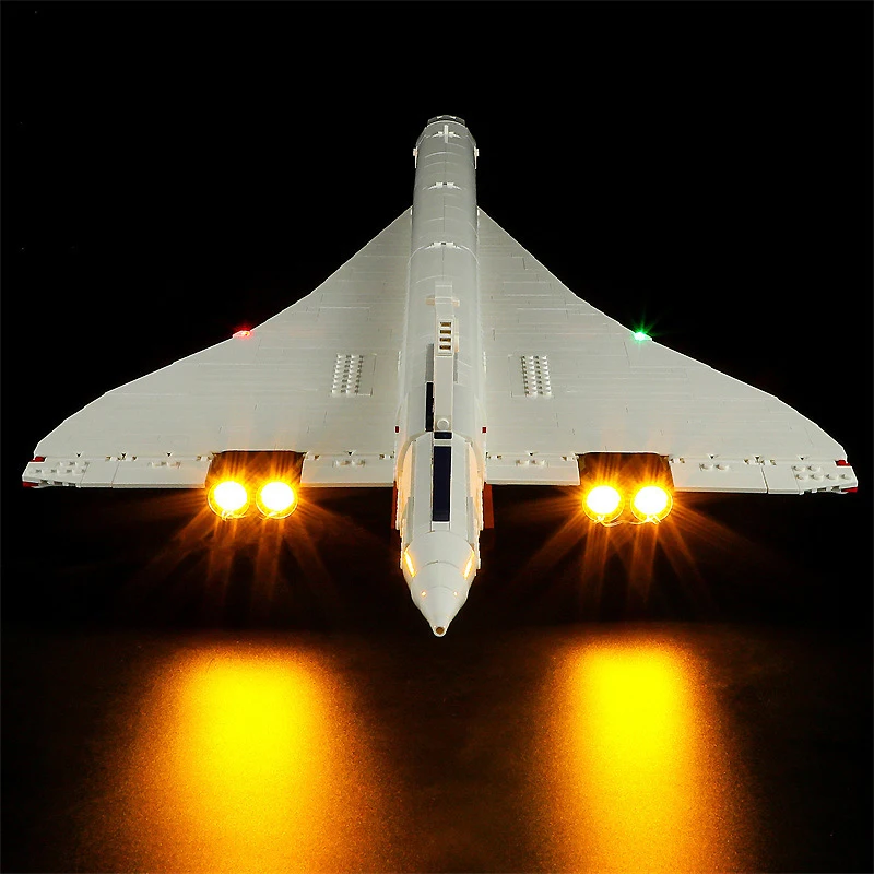 DIY LED Light Kit For LEGO 10318  Concorde   (Only LED Light,Without Blocks Model)