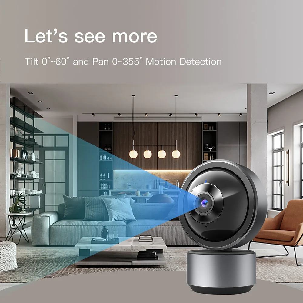 

Tuya Camera Three Million Wireless Night Vision Home Indoor Monitoring 360 Degree WiFi Waterproof Security Protection