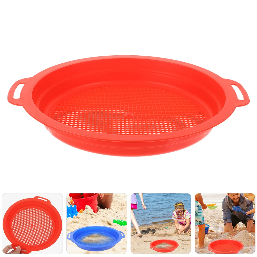 4 Pcs Children's Beach Screen Toys Sand Strainer Childrens Play Sieve for Plastic Kids Sifter
