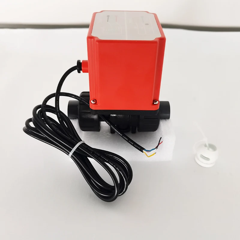 DN25/ 1'' Electric PPO Female Thread Ball Valve Hard Sealing Ceramic Core OEM Customizable for Water Two-Wire Controlling