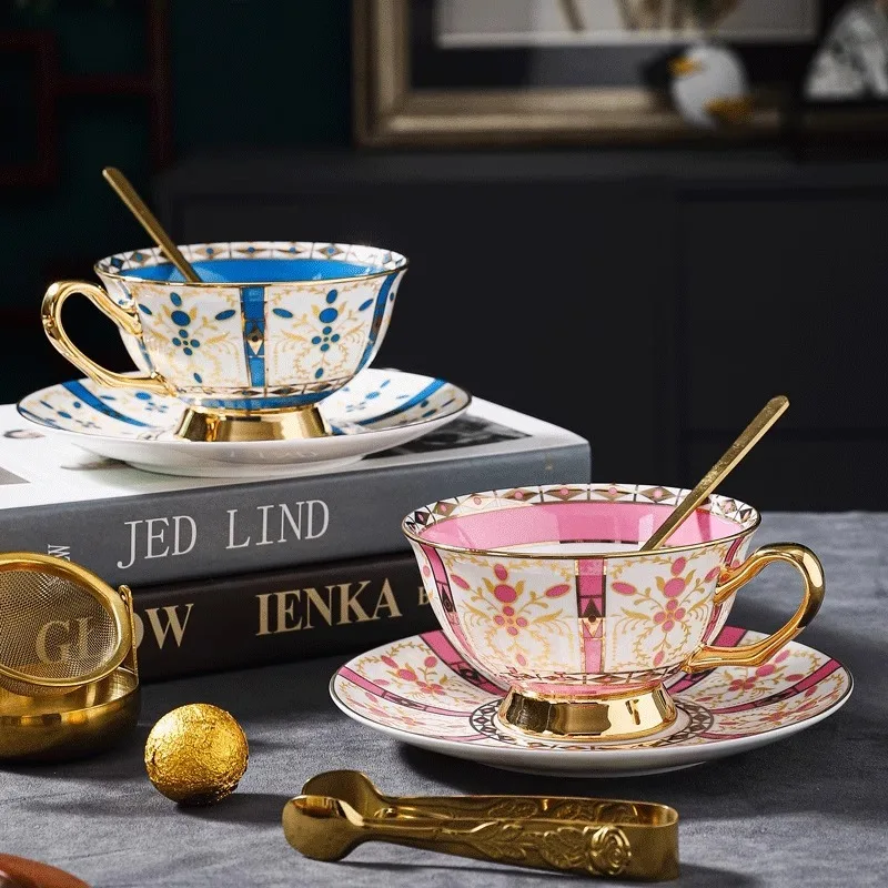 

European Elegant and Luxurious Palace Style Coffee Cup Set, Afternoon Tea Cup Set, Exquisite Gift Box