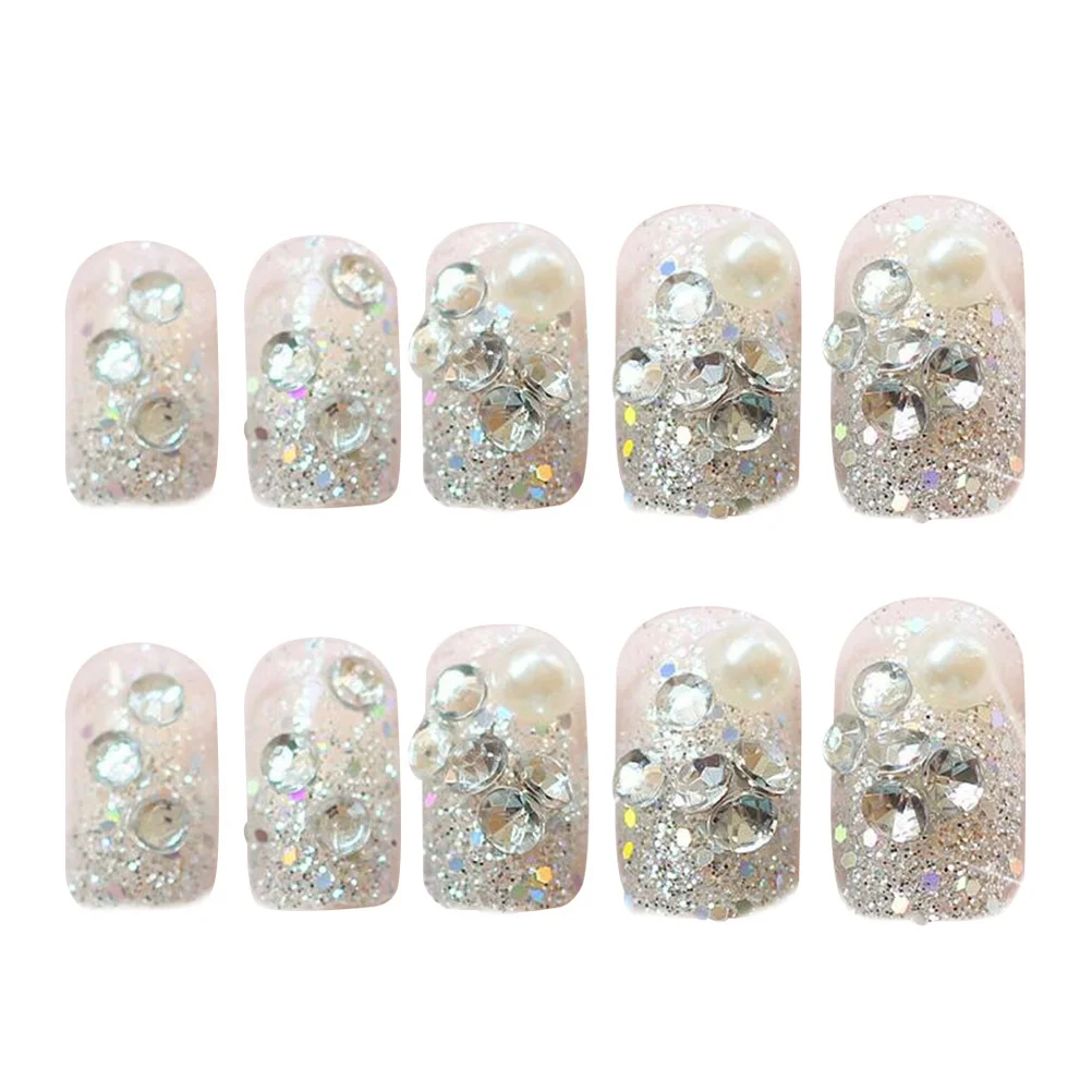 

24Pcs Creative False Nail Tips Full Cover Safe Durable Fake Nails for Women DIY Nail Art Accessories