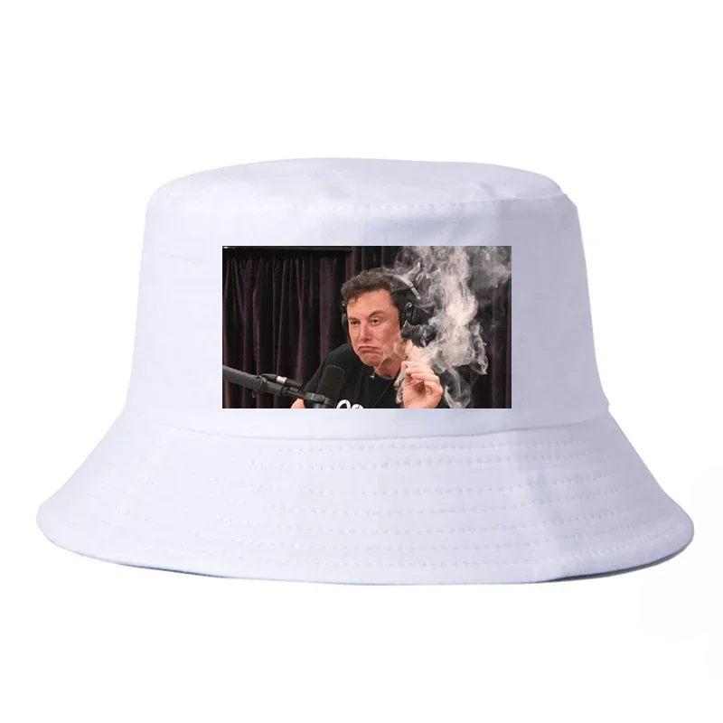 

pop Men Women Print Elon musk smoking bucket hat fashion Summer Bucket Hats Unisex fisherman caps panama bucket cap gorras