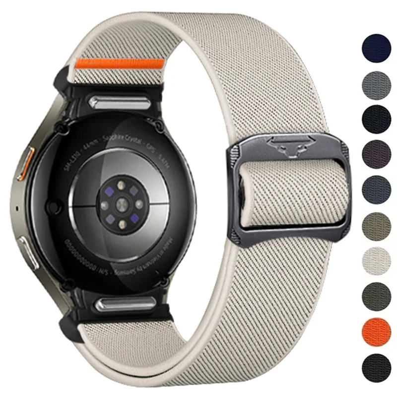 Nylonband ohne Lücken für Samsung Galaxy Watch 7 FE 6 5 4 40 44 mm 5 Pro 45 mm elastisches Armband Galaxy Watch 6Classic 47 mm 43 mm Armband