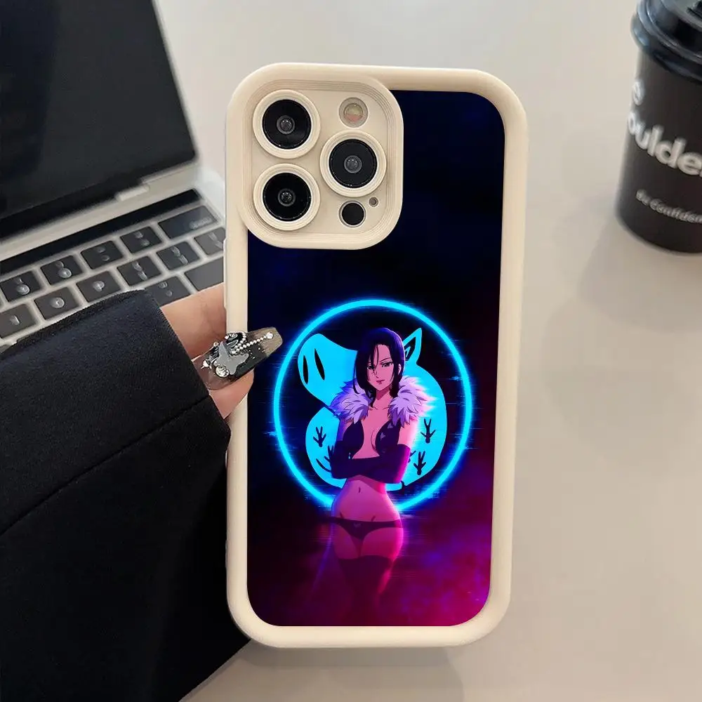 Seven Deadly Sins Merlin Phone Case for iPhone 18 17 16 15 14 13 12 11 Air Pro Max Plus White Soft TPU Shockproof Cover - view 4