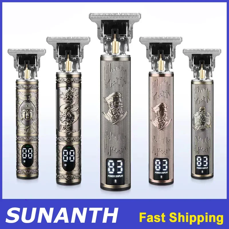 USB شحن سريع الشعر المتقلب اللاسلكي آلة قطع الشعر الكهربائية المحمولة ماكينة حلاقة مقص الشعر خمر لتصفيف الشعر