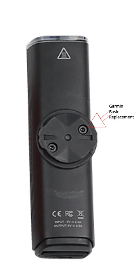 Base de montaje de luz de bicicleta Compatible con RN400, RN600, RN900, RN1200, RN1500, Base de plástico para reparación de Garmin