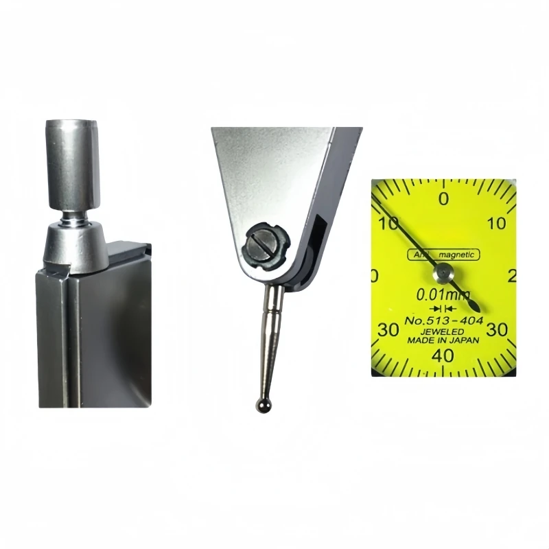 Picture 4: CNC Lever Table Dial Indicator 0-0.8mm 0.01mm Gauge Scale Metric Dovetail Rails Indicator Measuring Tool 513-404