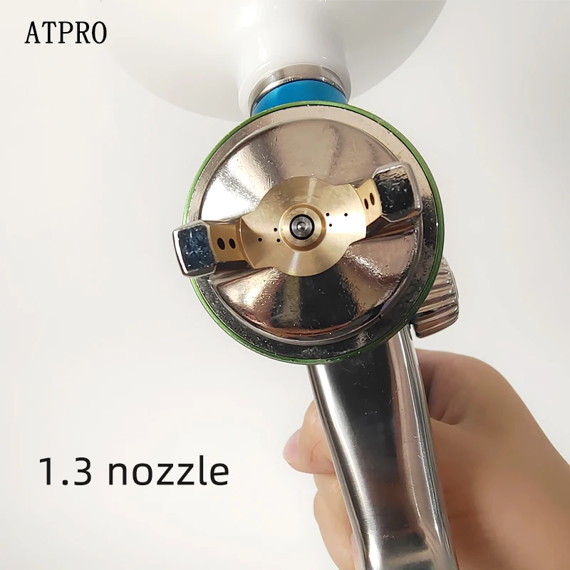 ATPRO FAC Blue Pneumatic Spray Gun High Atomization 1.3 caliber Auto Paint Sheet Metal Spray Tool High Atomization Spray Gun