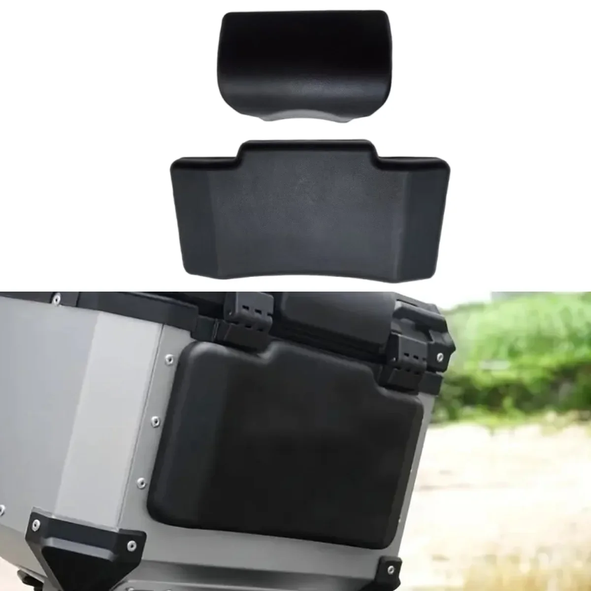 

1pc Large Motorcycle Rear Rack & Luggage Carrier - Heavy-Duty PU Construction, Scratch-Resistant, Fit for Off-Road Motorcycles