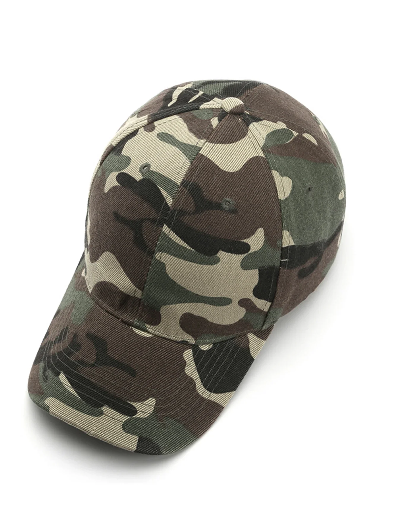 1 unisex brushed thick Camouflage hardtop simple Velcro embroidered fashionable baseball cap