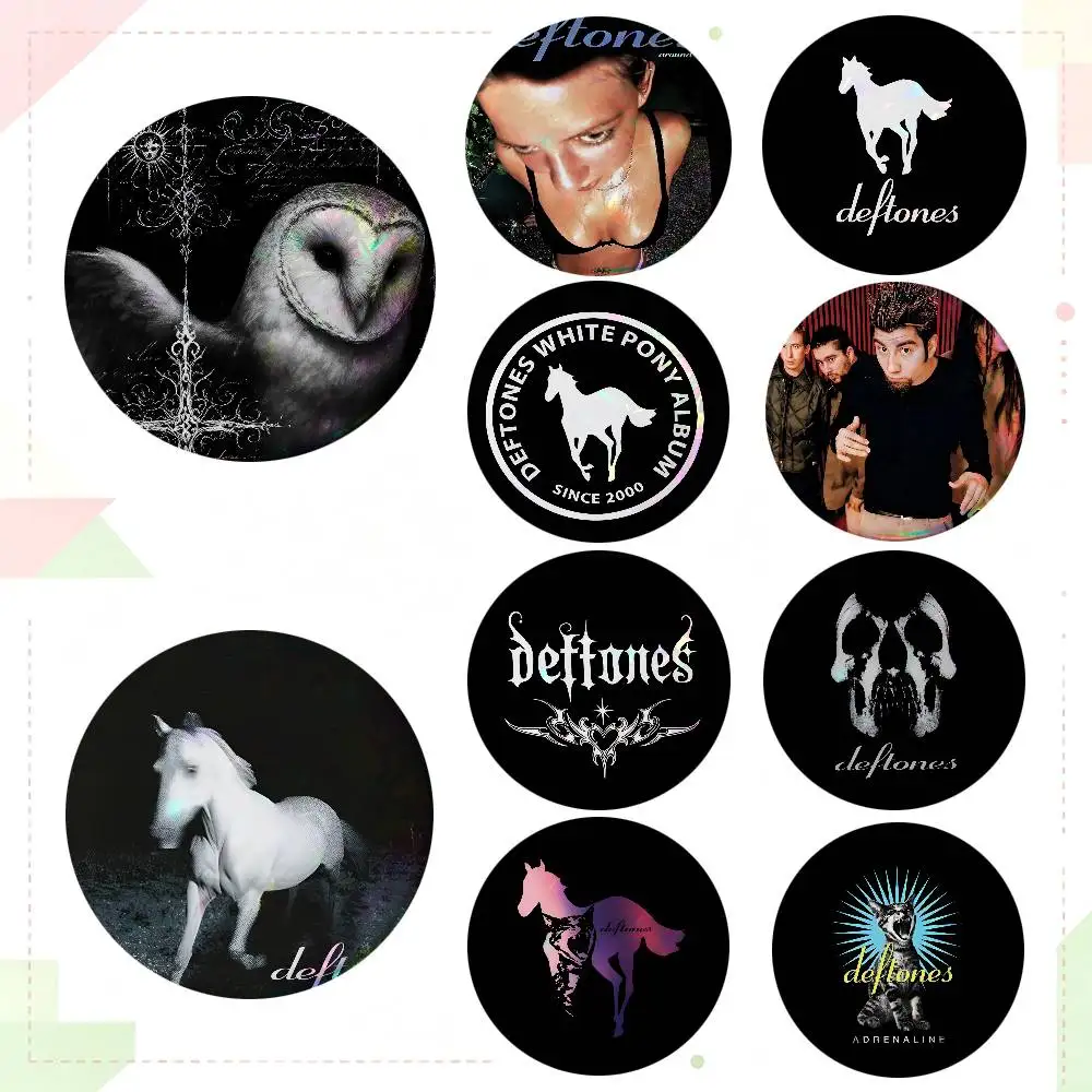 Band Deftones Round Badge Lapel Pin Backpack Clothing Jewelry Accessories Gift Brooch